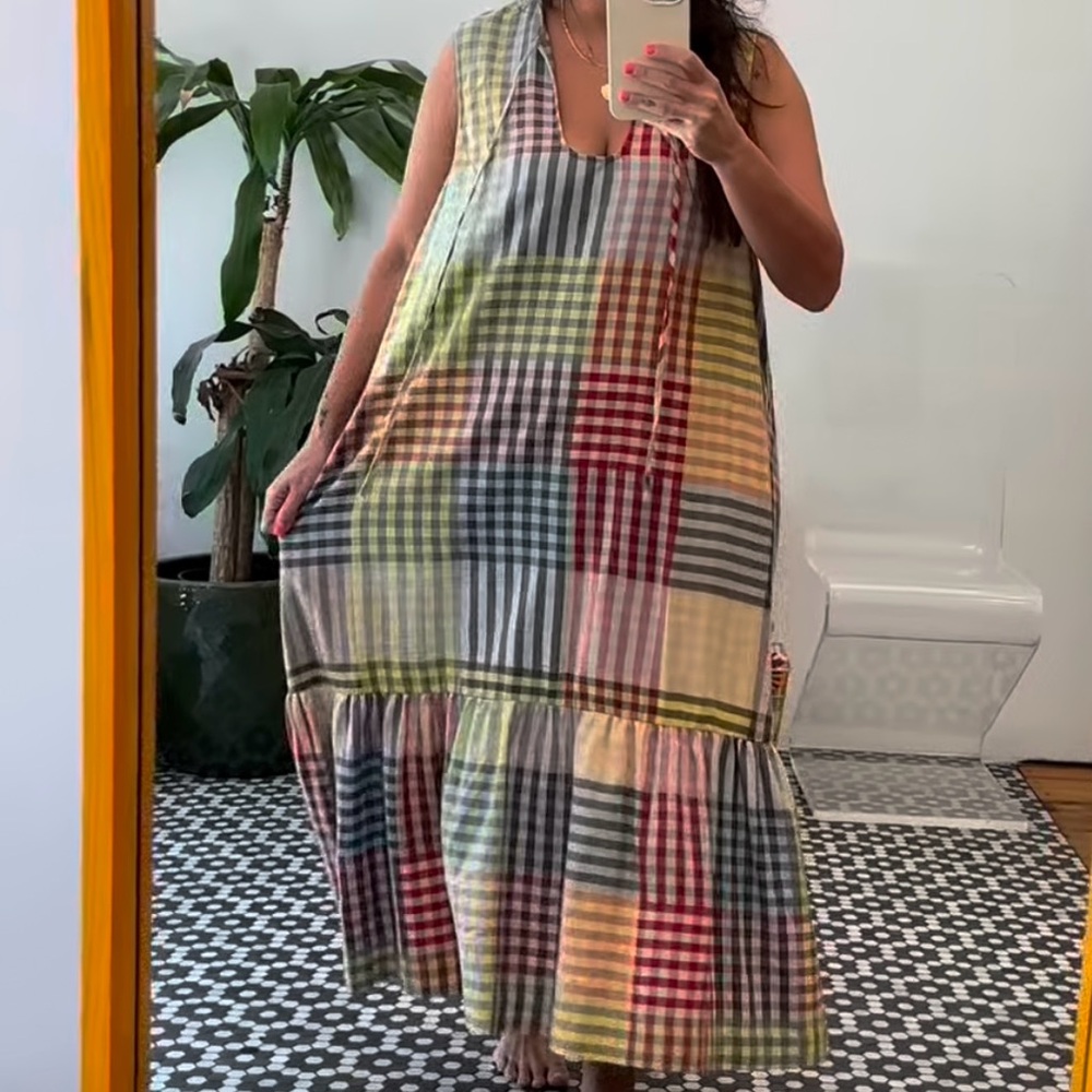 Ilana Kohn pook dress picnic plaid - Picture 2 of 7